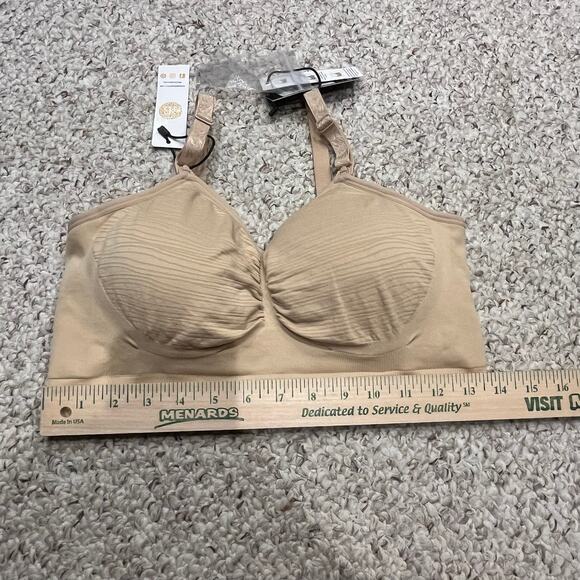 NWT Kindred Bravely Sublime Pumping and Nursing Bra Sz L Hand Free Beige - Picture 2 of 5